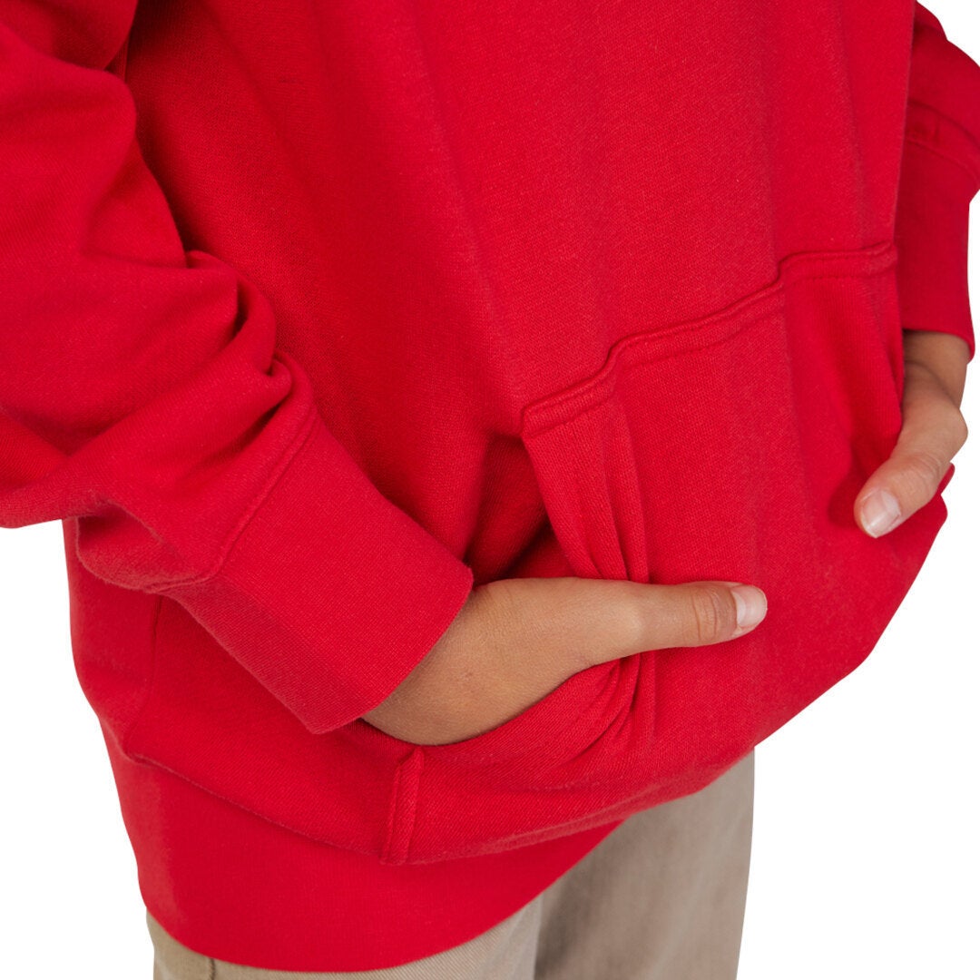 FOX Absolute Youth Hoodie red YS Figure 4