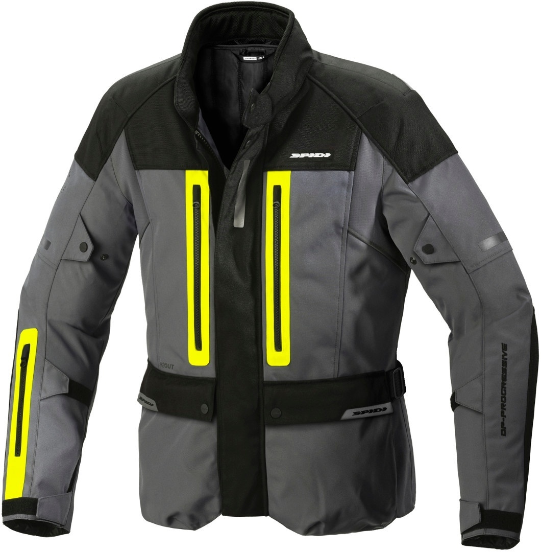 Spidi Traveller 3 H2Out Motorcycle Textile Jacket black/yellow 3XL Figure 1