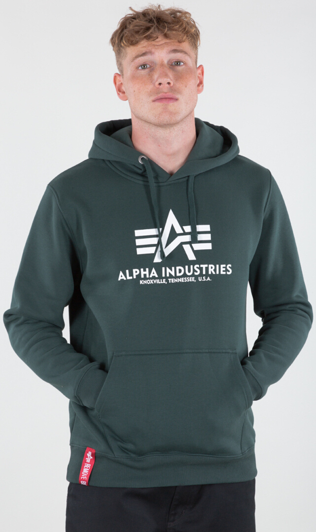 Alpha Industries Basic Hoodie Military Green M Figure 1