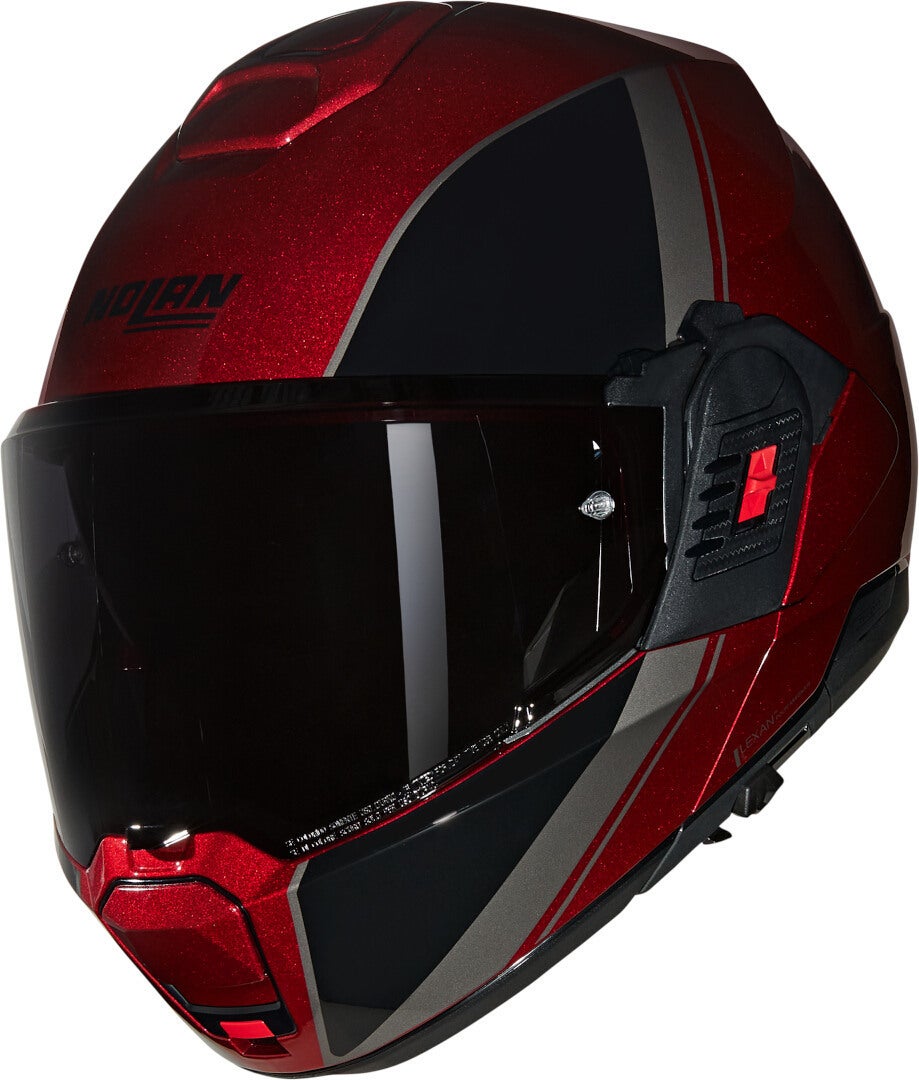 Nolan N120-1 Verniciatura Speciale N-Com Casco rosso/nero XXL (64) Figura 1