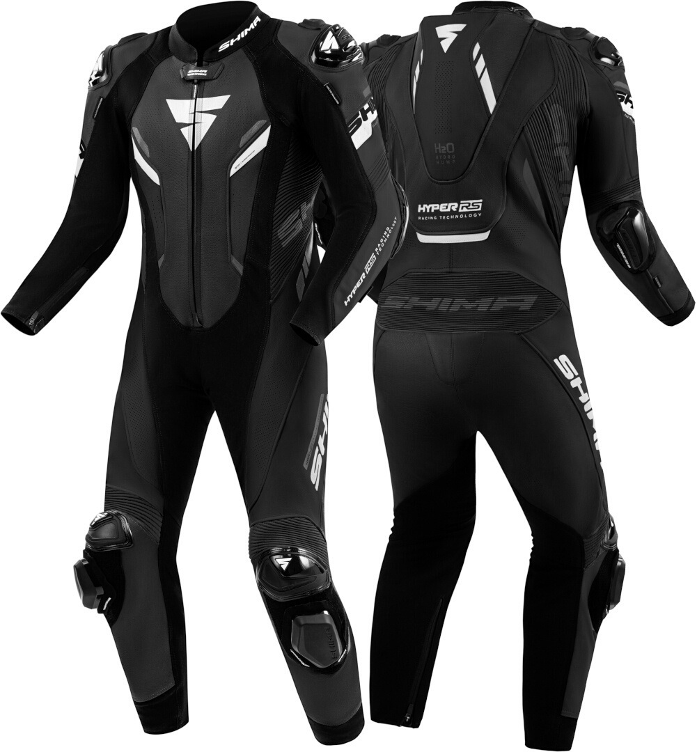 Side view of SHIMA Hyper RS perforated One Piece Motorcycle Leather Suit