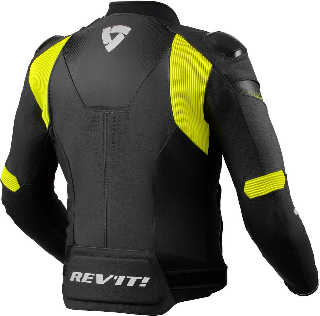 Revit Control perforated Motorcycle Leather Jacket black/yellow 56 Figure 2