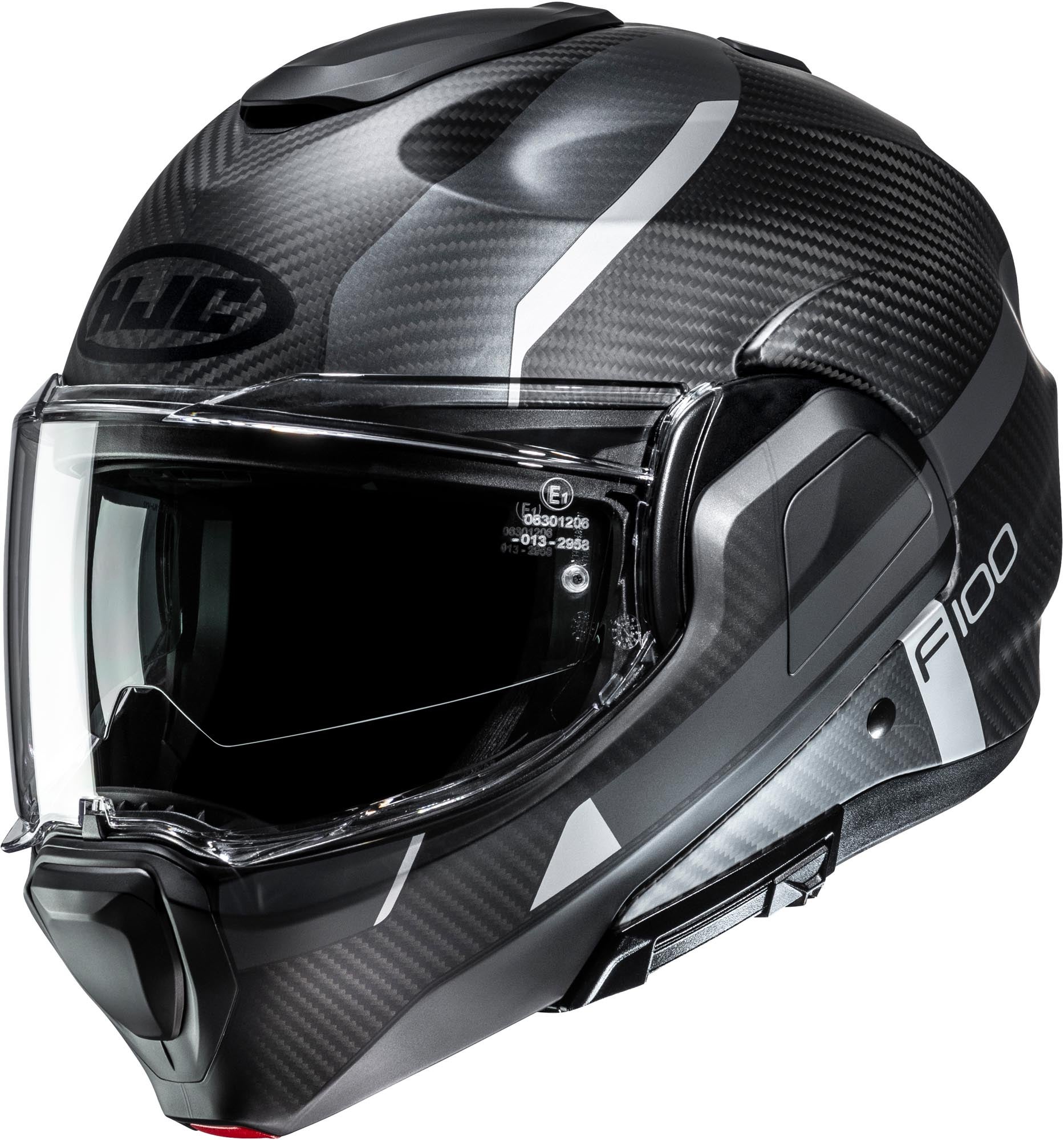 HJC F100 Carbon Askan Шлем чёрный/серый М (57/58) Рисунок 1