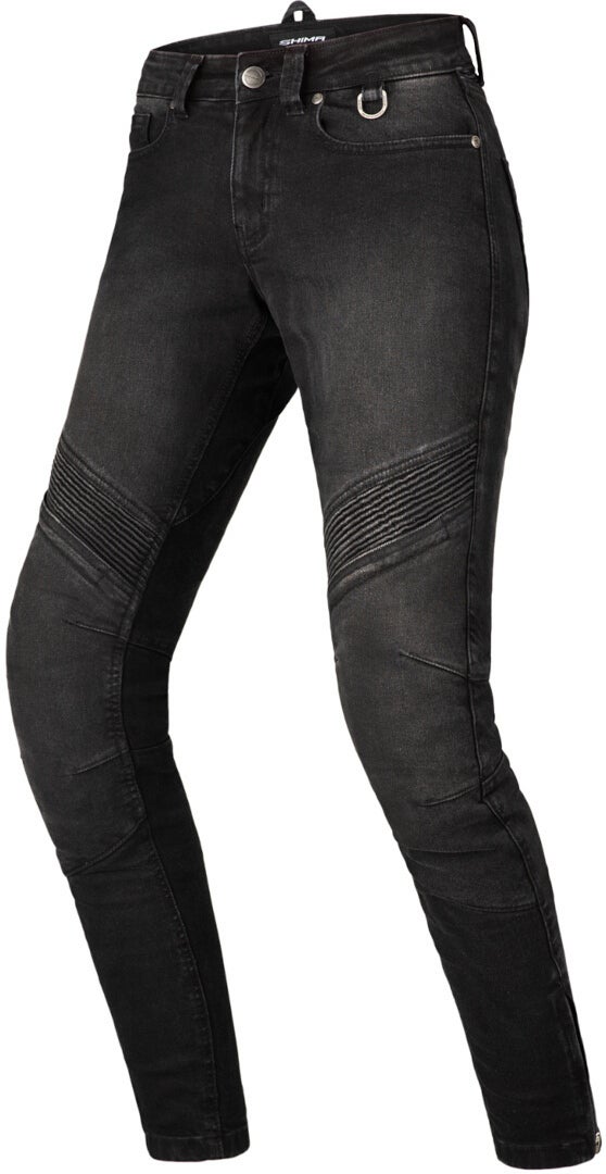 SHIMA Jess Damer Motorcykel Jeans Sort 28 L32 Figur 1