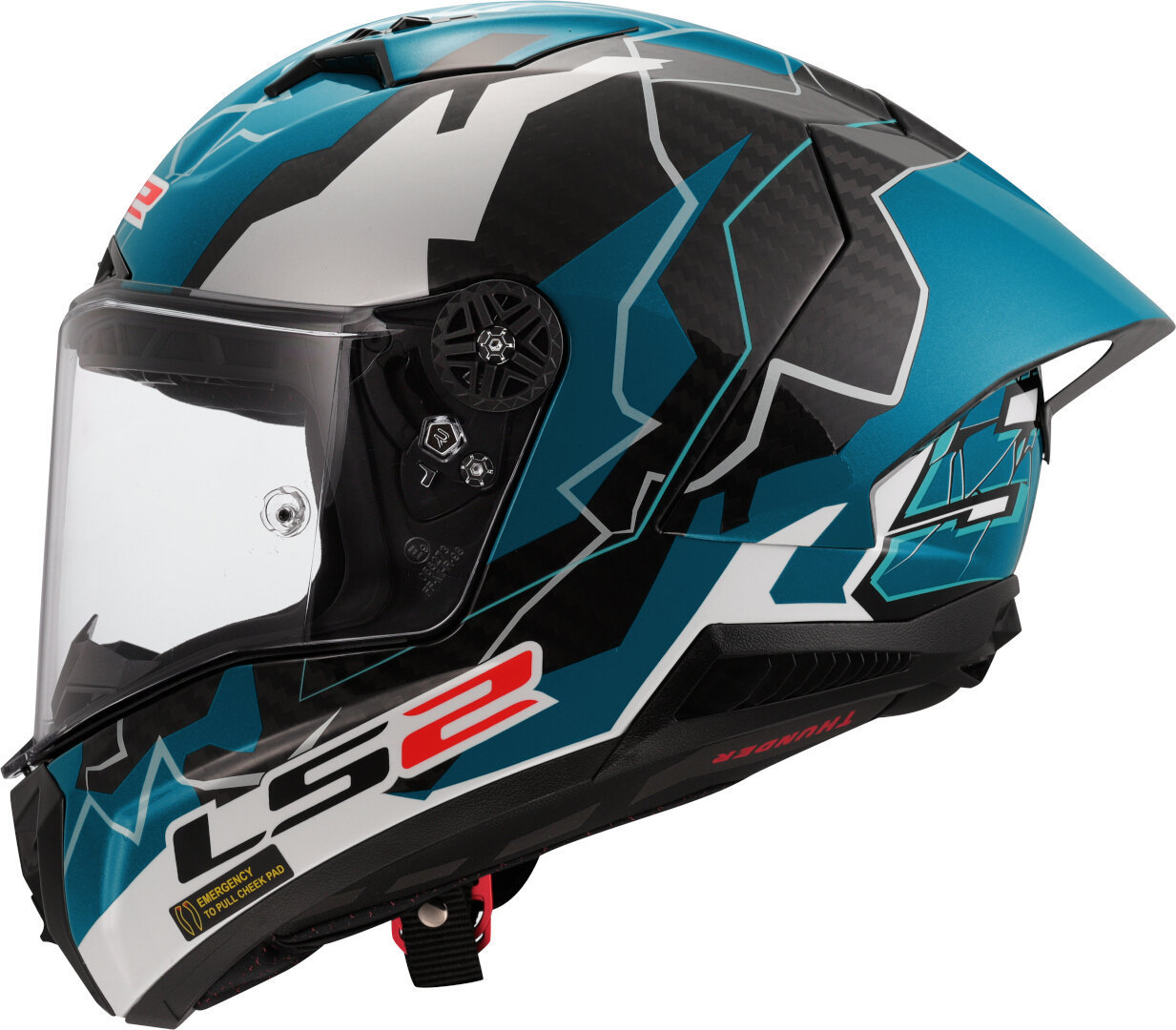 LS2 FF805 Thunder GP Huertas Replica Carbon Casco S (55/56) Figura 2