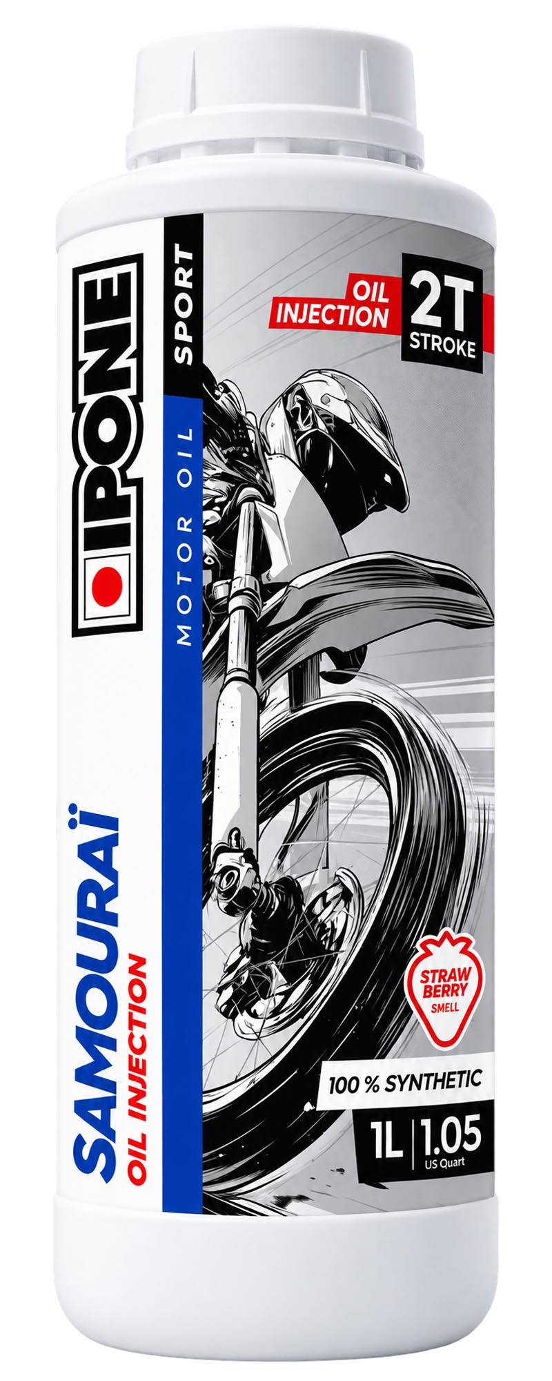 IPONE Samourai Oil Injection 모터 오일 1리터 딸기 그림 1