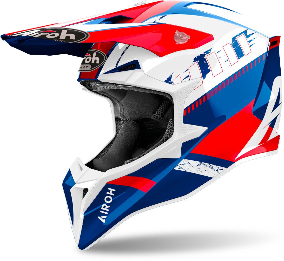 Airoh Wraaap Feel Casco da motocross bianco/blu/rosso L (59/60) Figura 1
