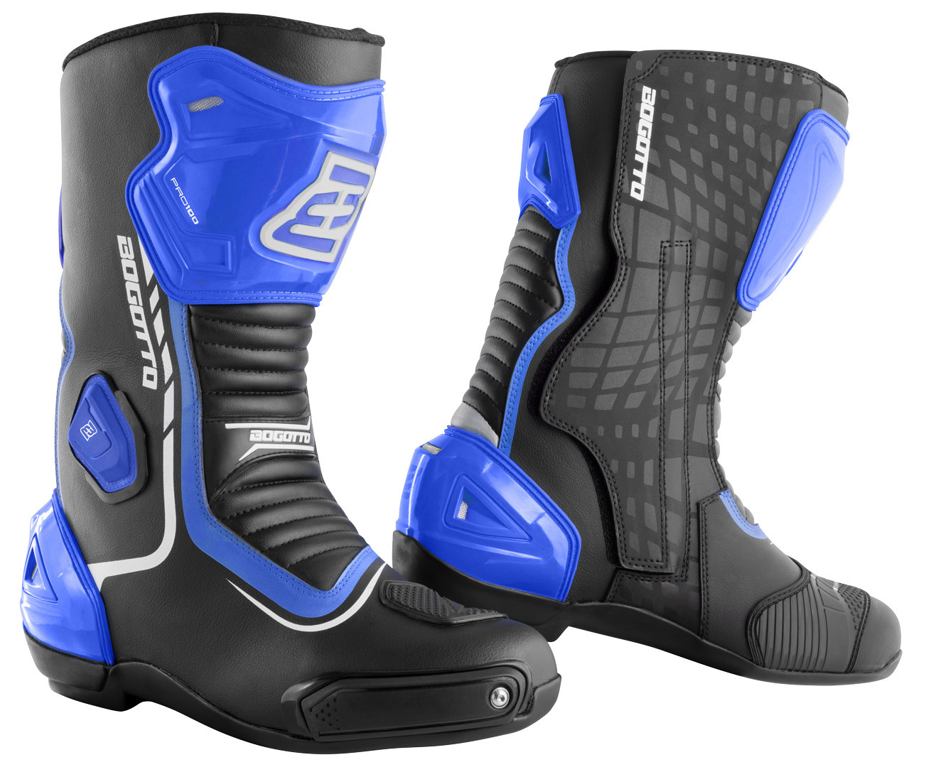 Bogotto Race-X Motorcycle Boots black/blue/white 42 Figure 1
