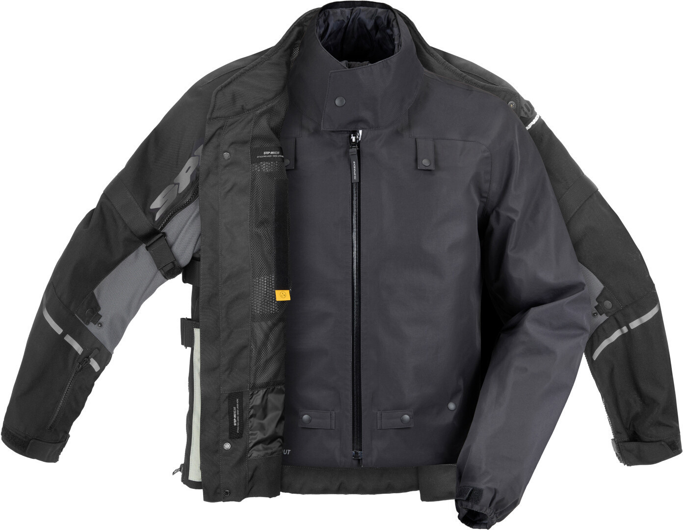 Spidi Hard Track 3 H2Out vattentät motorcykel textil jacka Glass XXL Figur 8