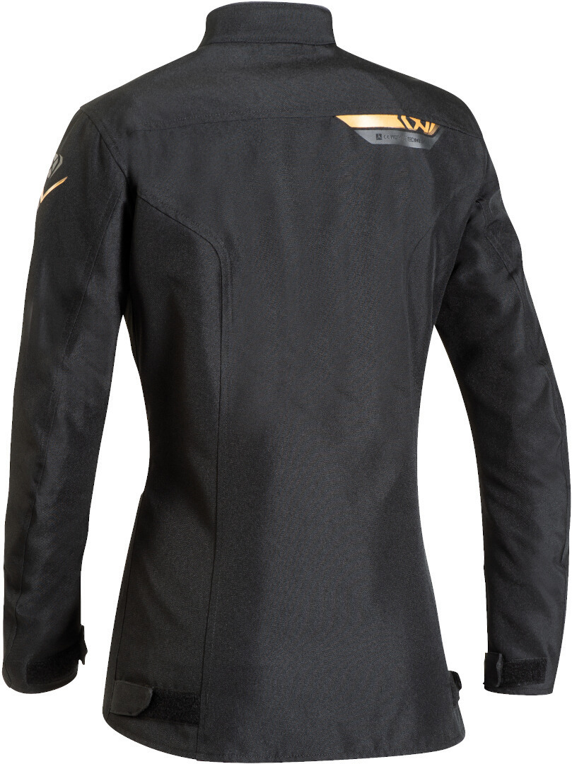 Ixon Slash Ladies Motorcykel Textil jacka Svart/guld XS Figur 2
