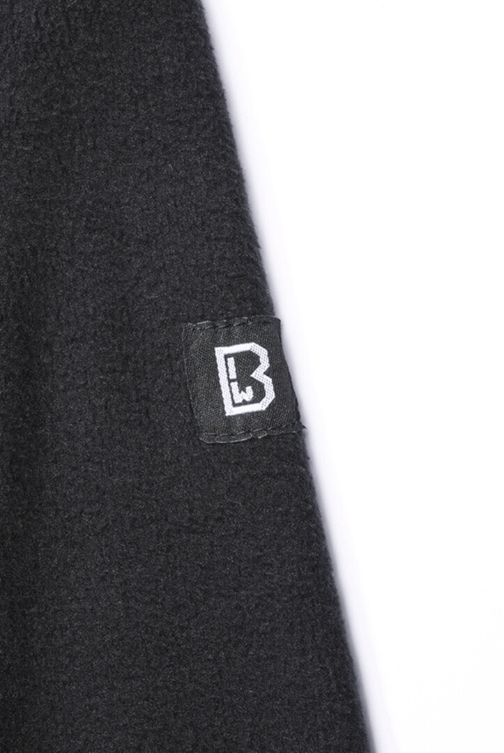 Brandit Fleece Pull demi-zip noir M Figure 2
