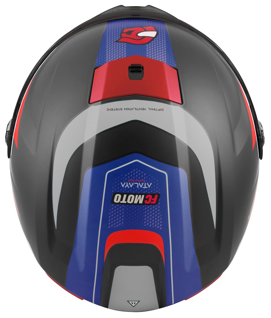FC-Moto FF114B Zeron Helm schwarz matt/rot/blau/weiß M Abbildung 6