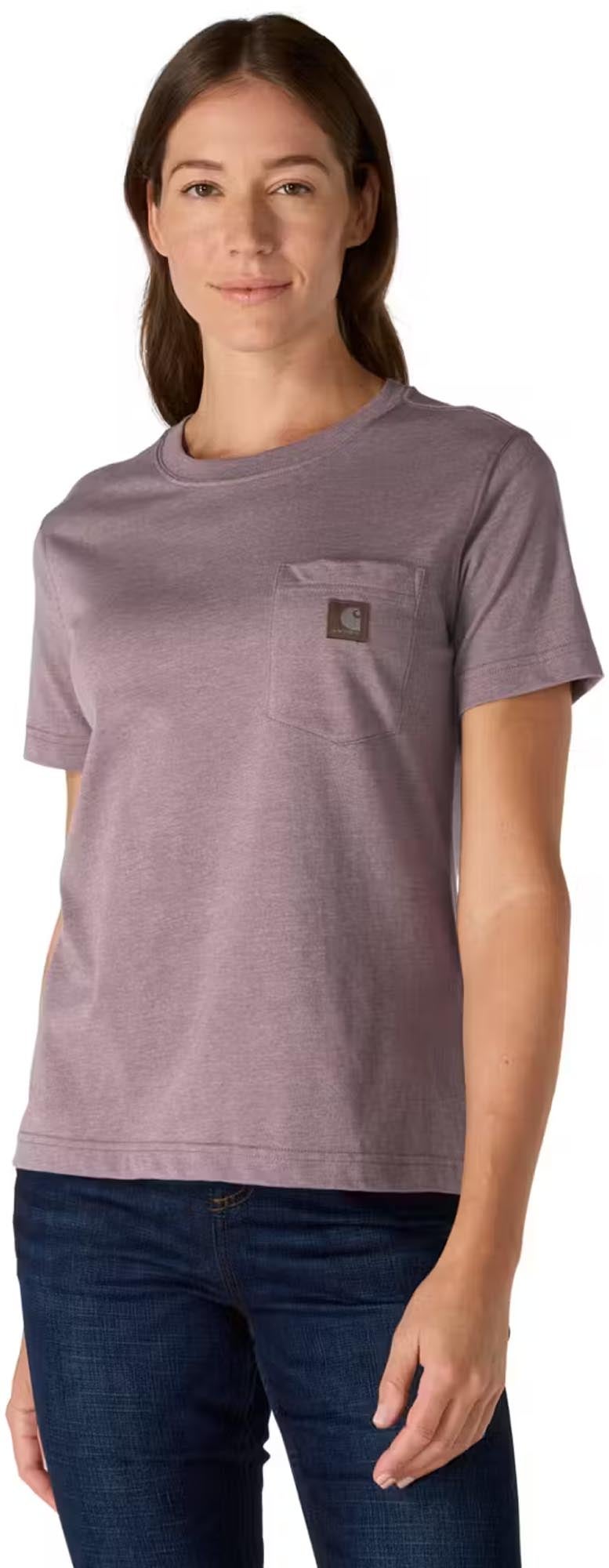 Carhartt Irvine Relaxed Dames T-shirt rood/grijs L Figuur 2