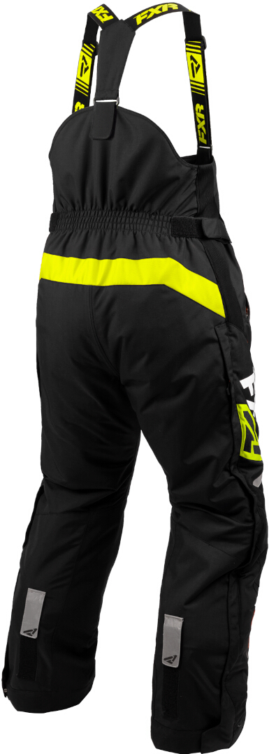 FXR Team FX 2023 Snescooter Bib Bukser sort/gul L Figur 2