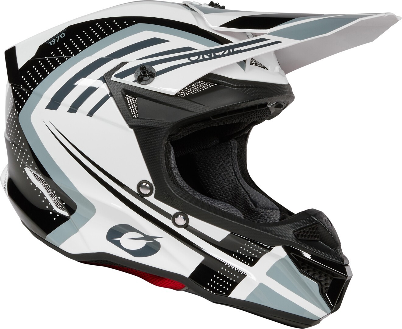 Oneal 5SRS Polyacrylite Spike Casco da motocross Bianco/nero S Figura 3