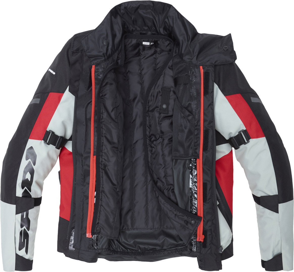 Spidi Crossmaster Veste textile de moto Rouge/Blanc XL Figure 3