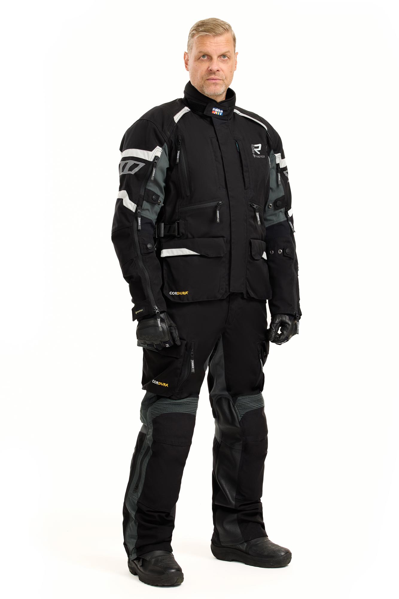Rukka Madagasca-R Motorfiets textiel jas zwart/grijs 66 Figuur 5
