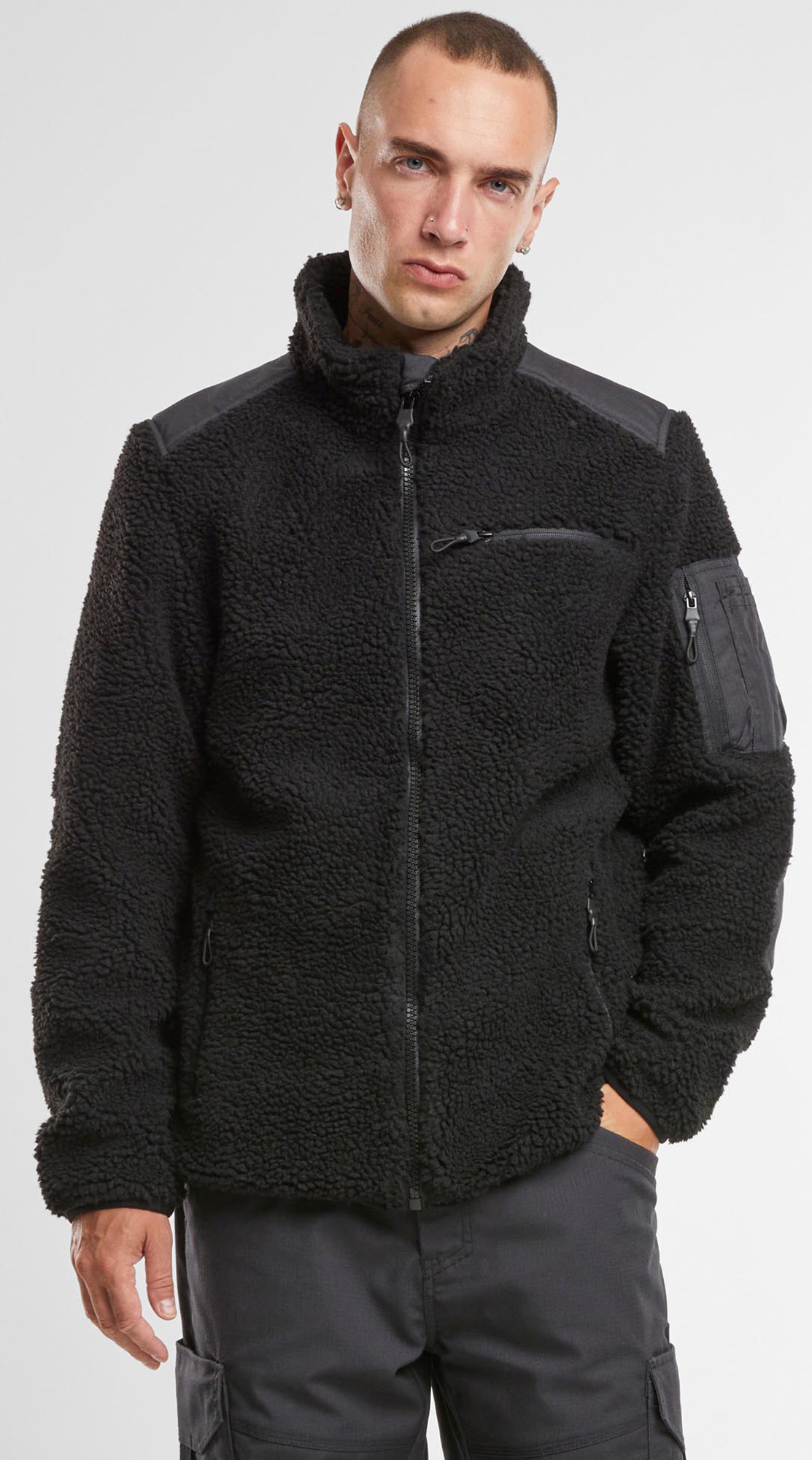 Brandit Ramble Teddyfleece Jakna črna M Slika 4