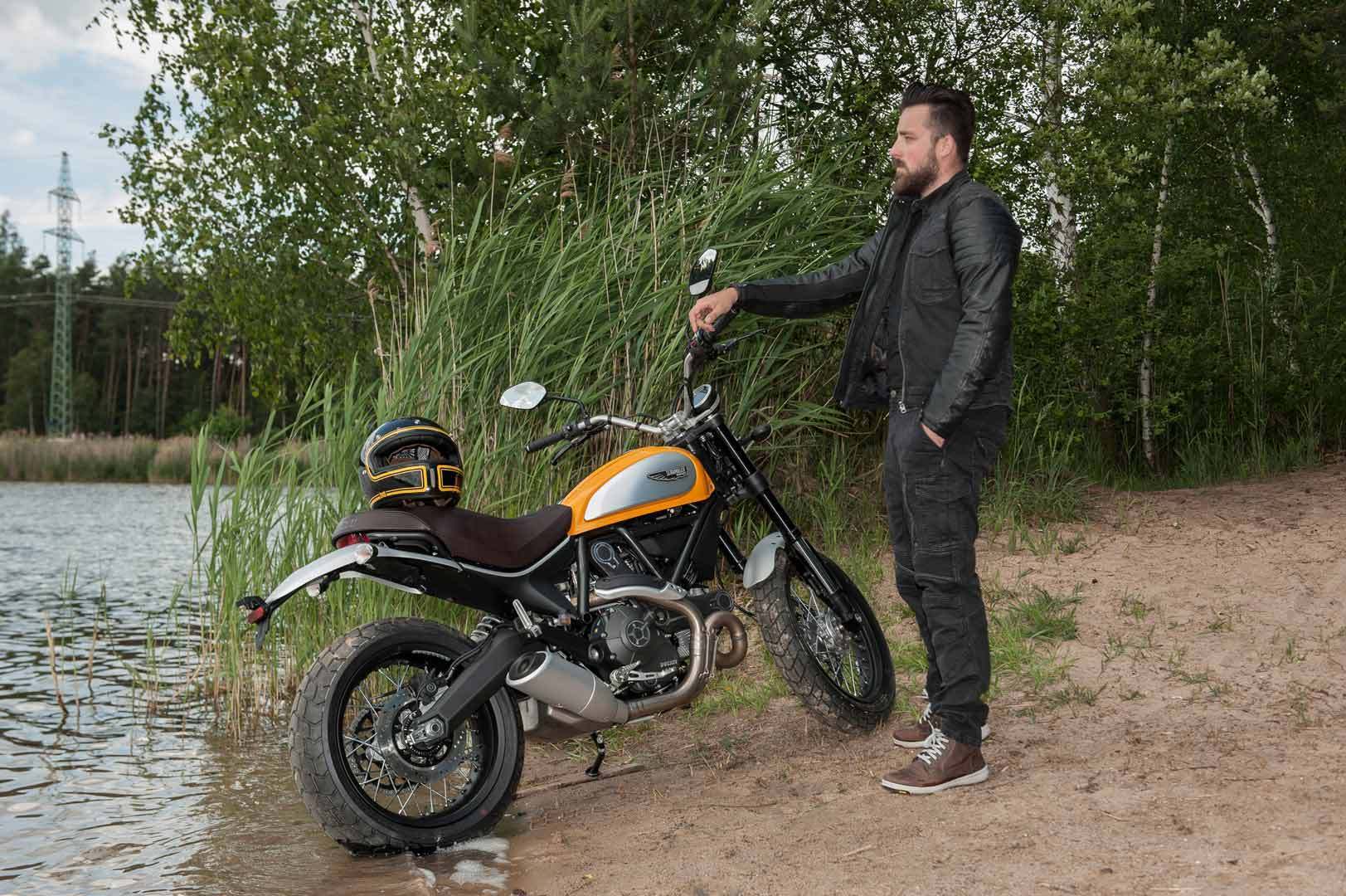 Trilobite Acid Scrambler Motorcycle Textile Jacket black/brown L Figure 4