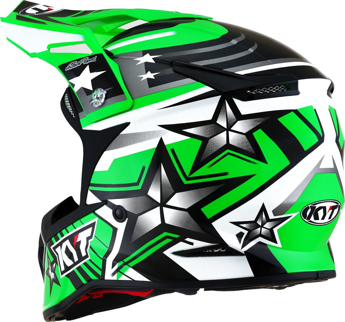 KYT Skyhawk Ardor Casco motocross Verde M (57/58) Figura 3