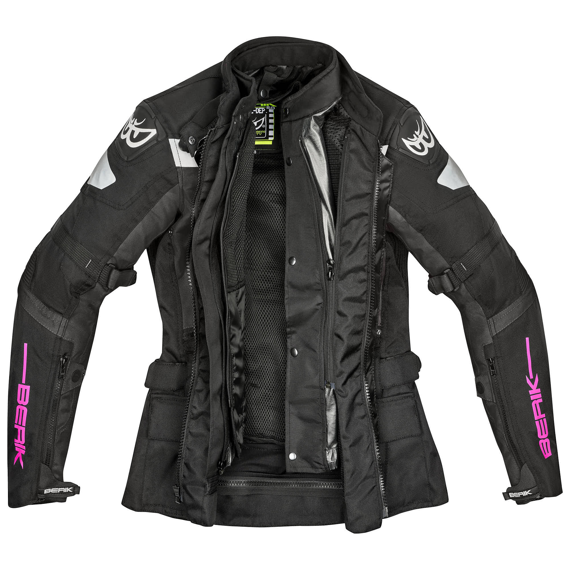 Side view of Berik Furmia waterproof Ladies Textile Jacket