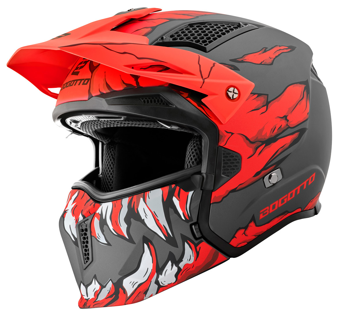 Bogotto Radic Skulash Casco rosso/nero L Figura 9