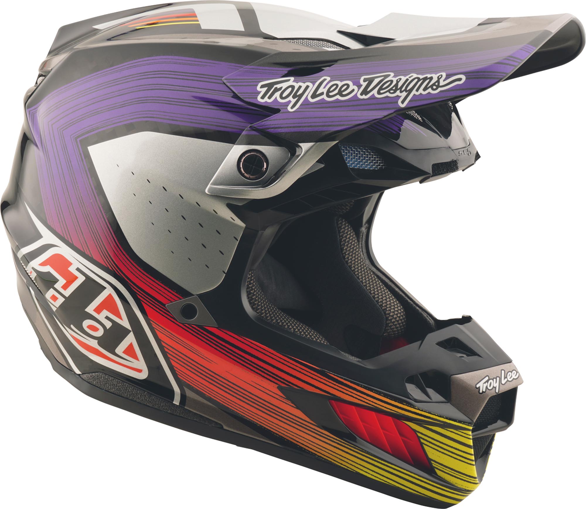 Troy Lee Designs SE5 Carbon Stripes MIPS Casco da motocross M Figura 7
