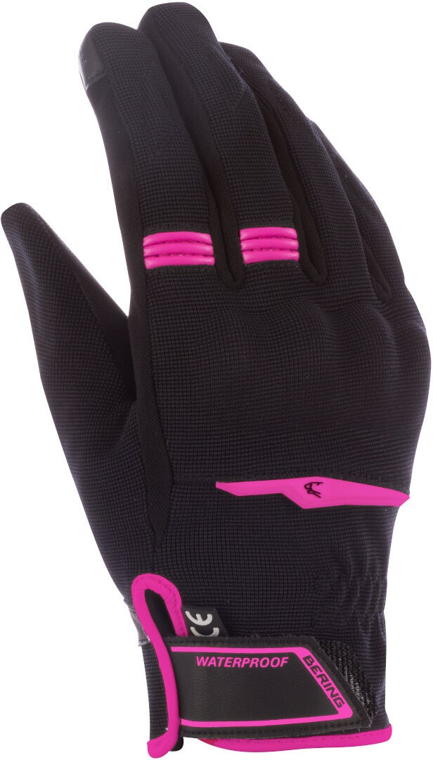 Bering Borneo Evo vandtætte damer motorcykelhandsker sort/pink M Figur 1