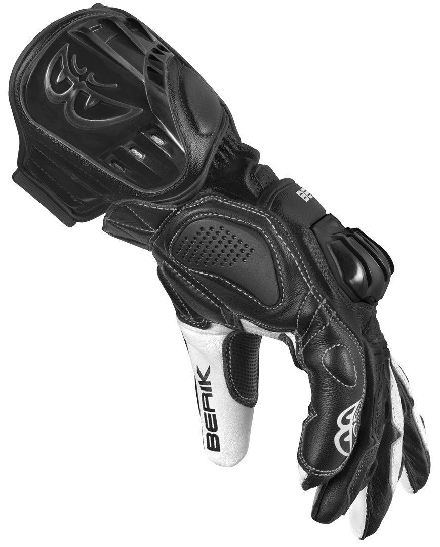 Berik Track Plus Motorcykel handsker Sort/hvid L Figur 3