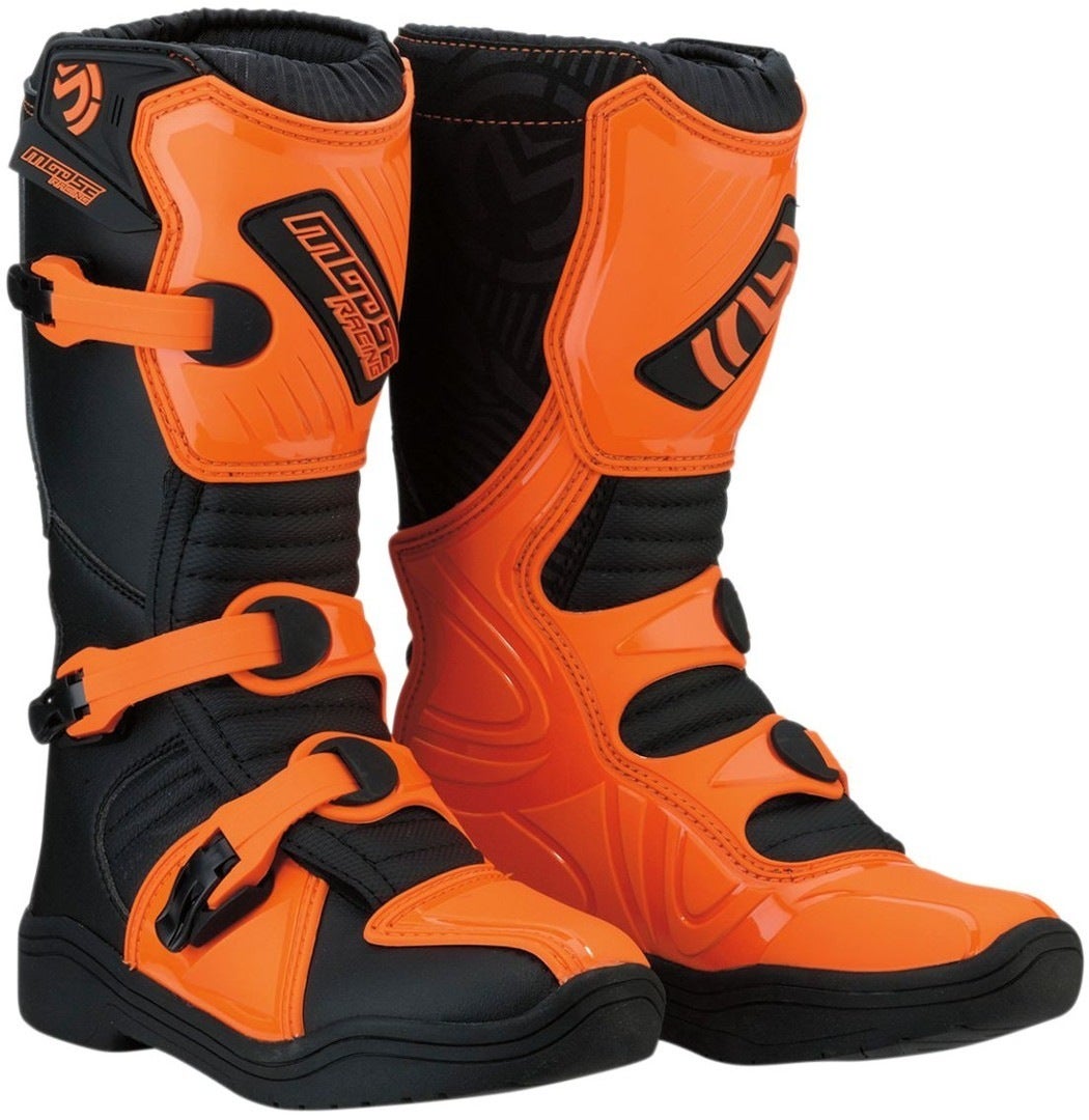 Moose Racing M1-3 Jugend Motocross Stiefel orange 40 Abbildung 1