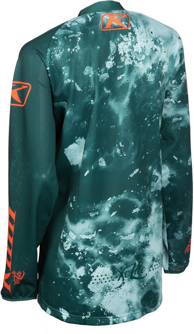 Klim XC Lite Corrosion 2023 Motocross trøje til damer grøn/blå M Figur 2