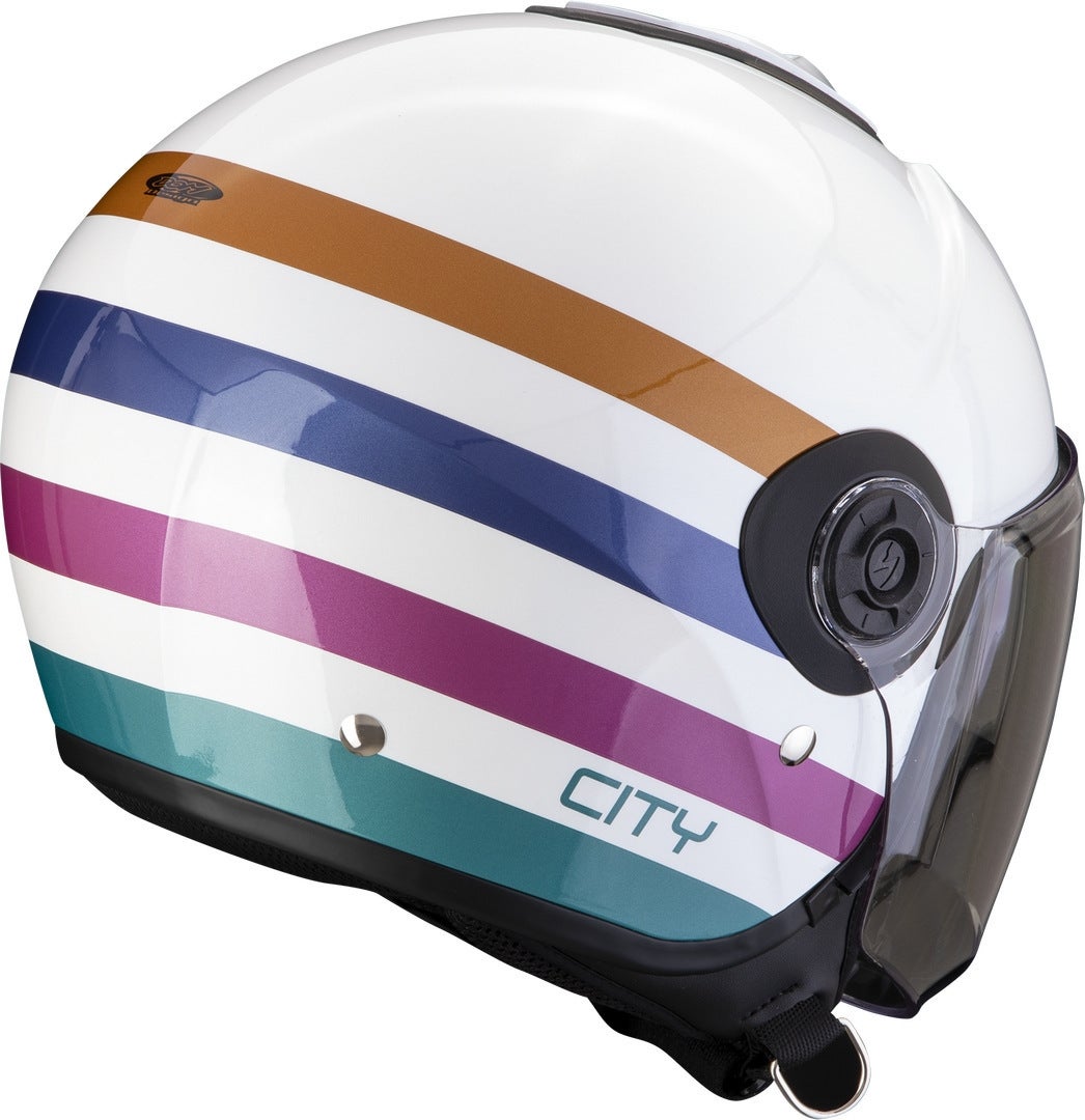 Scorpion Exo-City II Bee Casco Jet bianco/rosa/blu S (55/56) Figura 2
