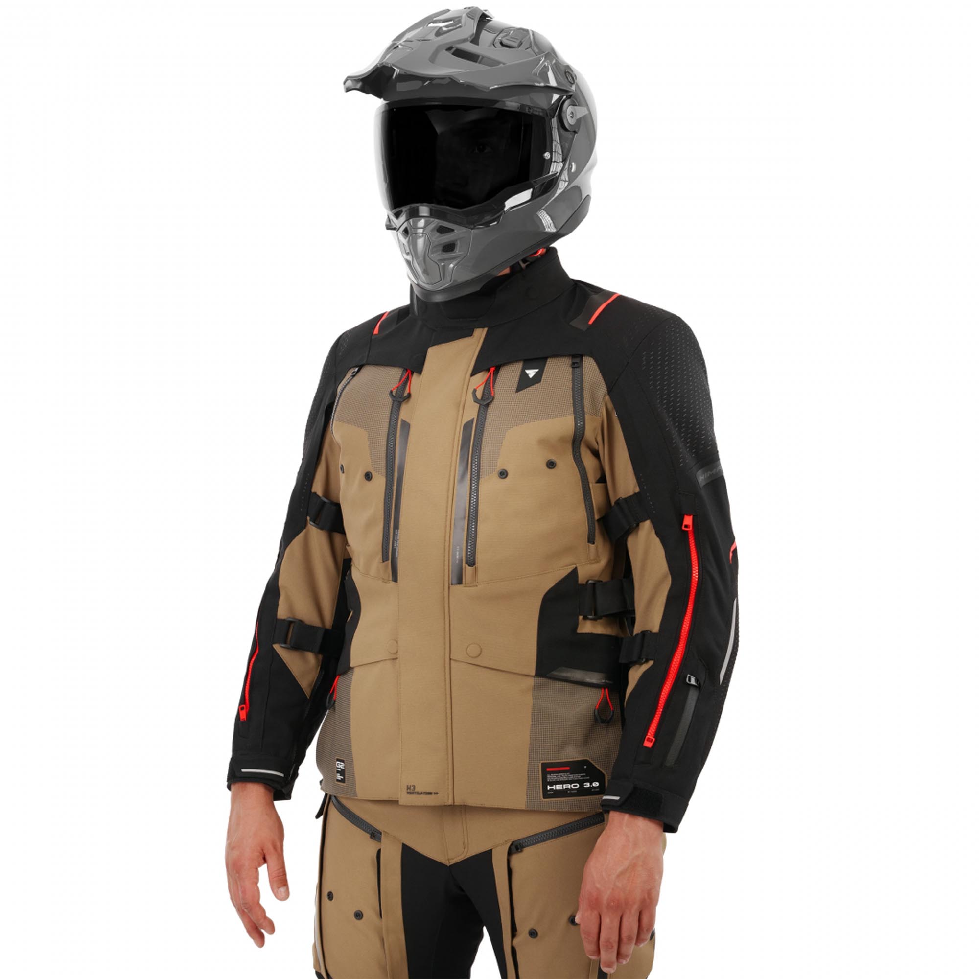 SHIMA Hero 3.0 Motorrad Textiljacke braun M Abbildung 3