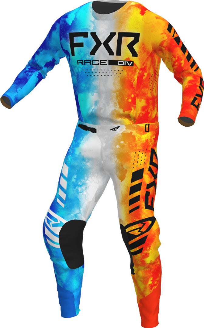 FXR Podium 2023 Motocross Pants orange/blue 38 Figure 3