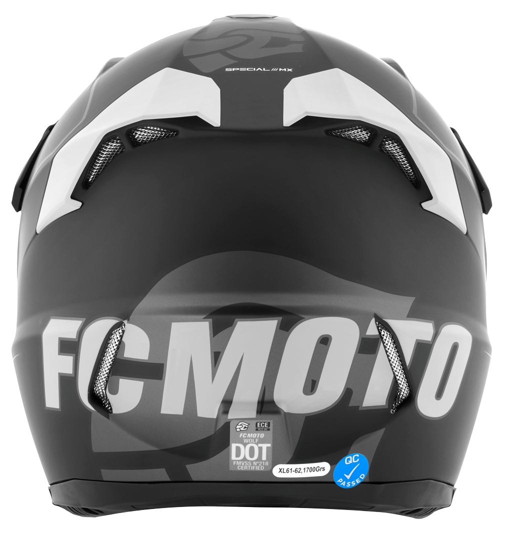 FC-Moto Merkur Straight Motokrosová přilba černobílá L Obrázek 7