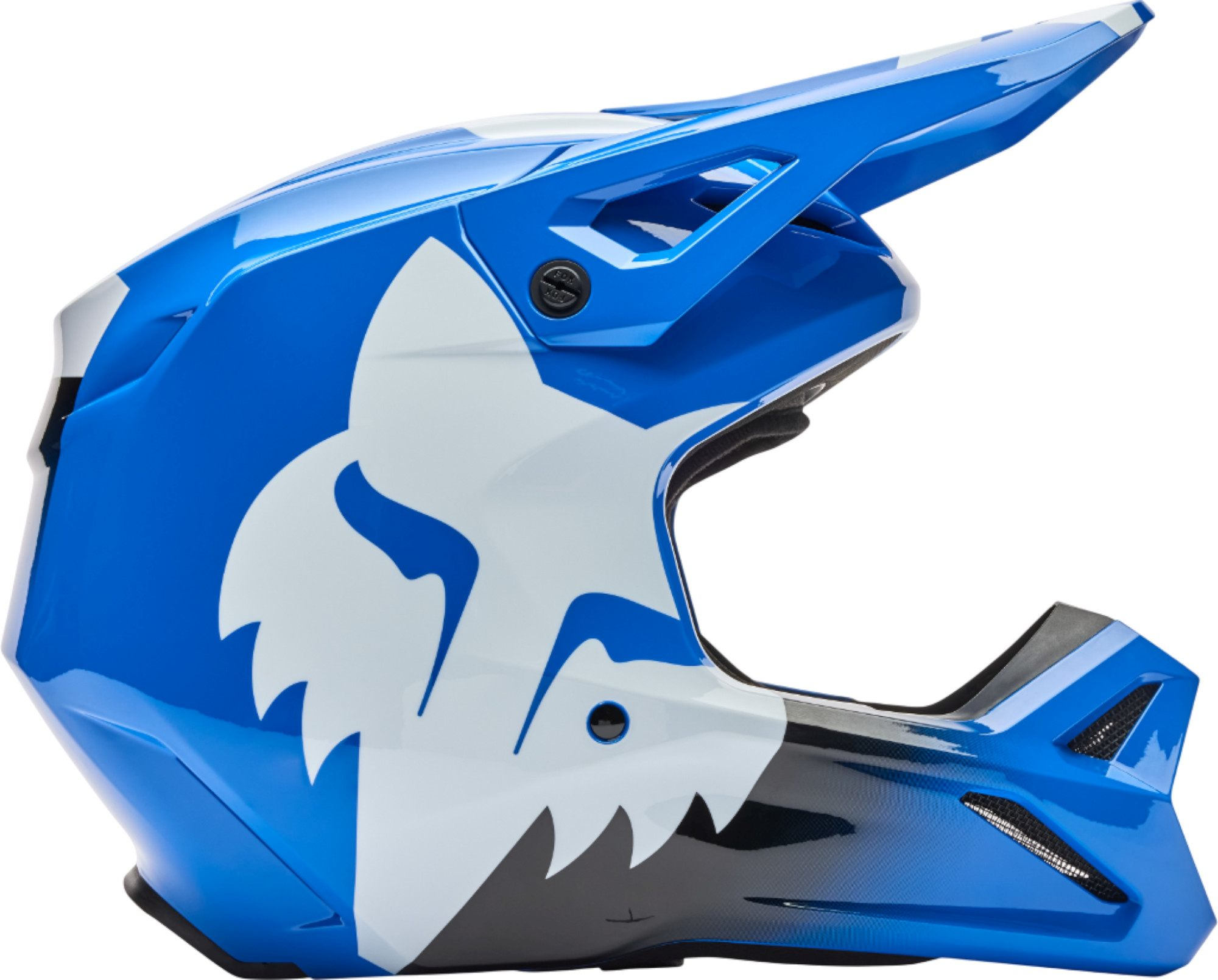 FOX V1 Shield Motocross Helm blau M (57/58) Abbildung 2