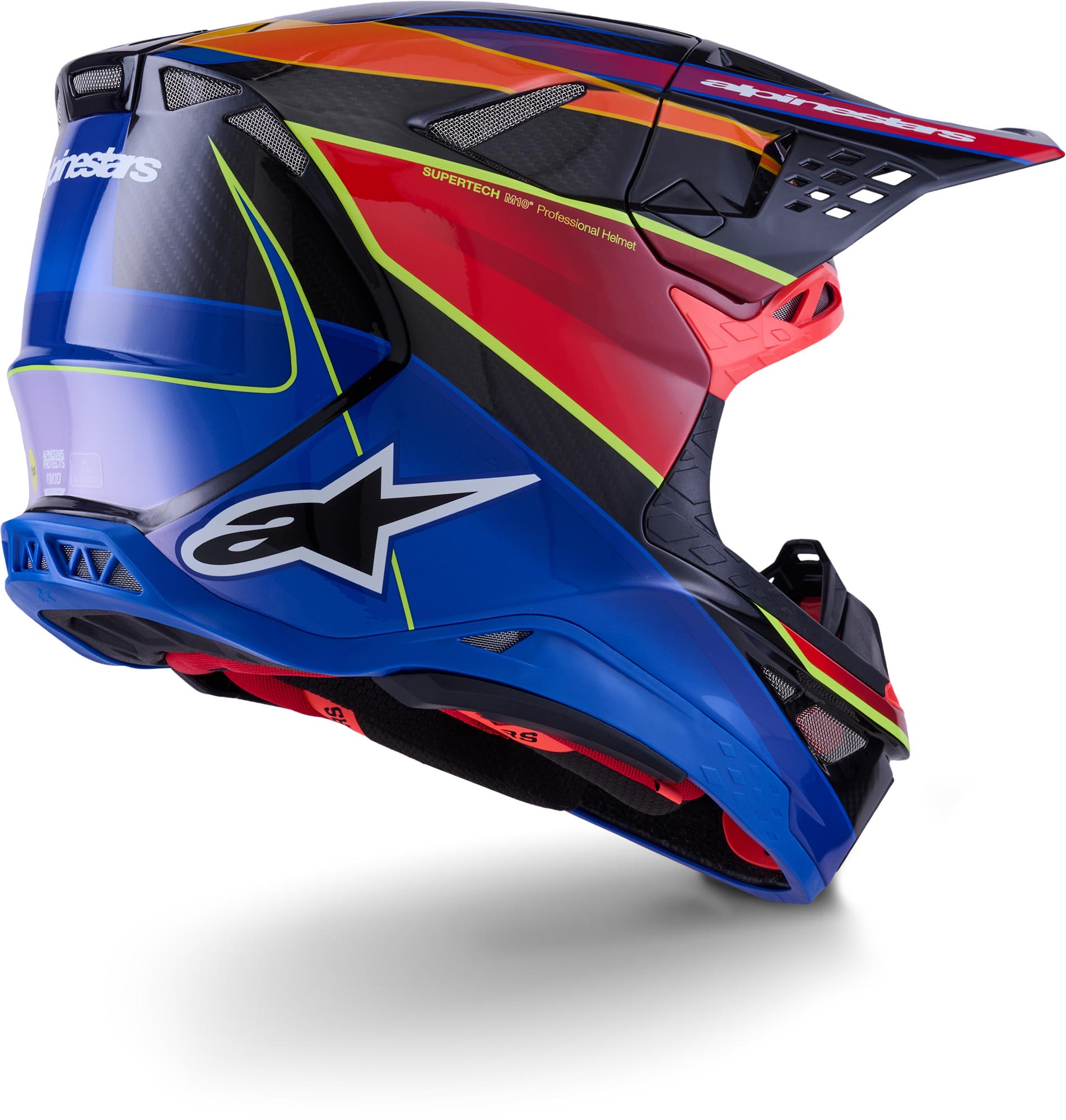Alpinestars Supertech S-M10 Era 2025 Cască de motocross Albastru/Roșu M (57/58) Figura 7