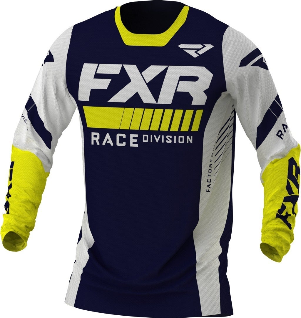 FXR Revo MX Gear Motorcross Jersey blauw/wit/geel M Figuur 1