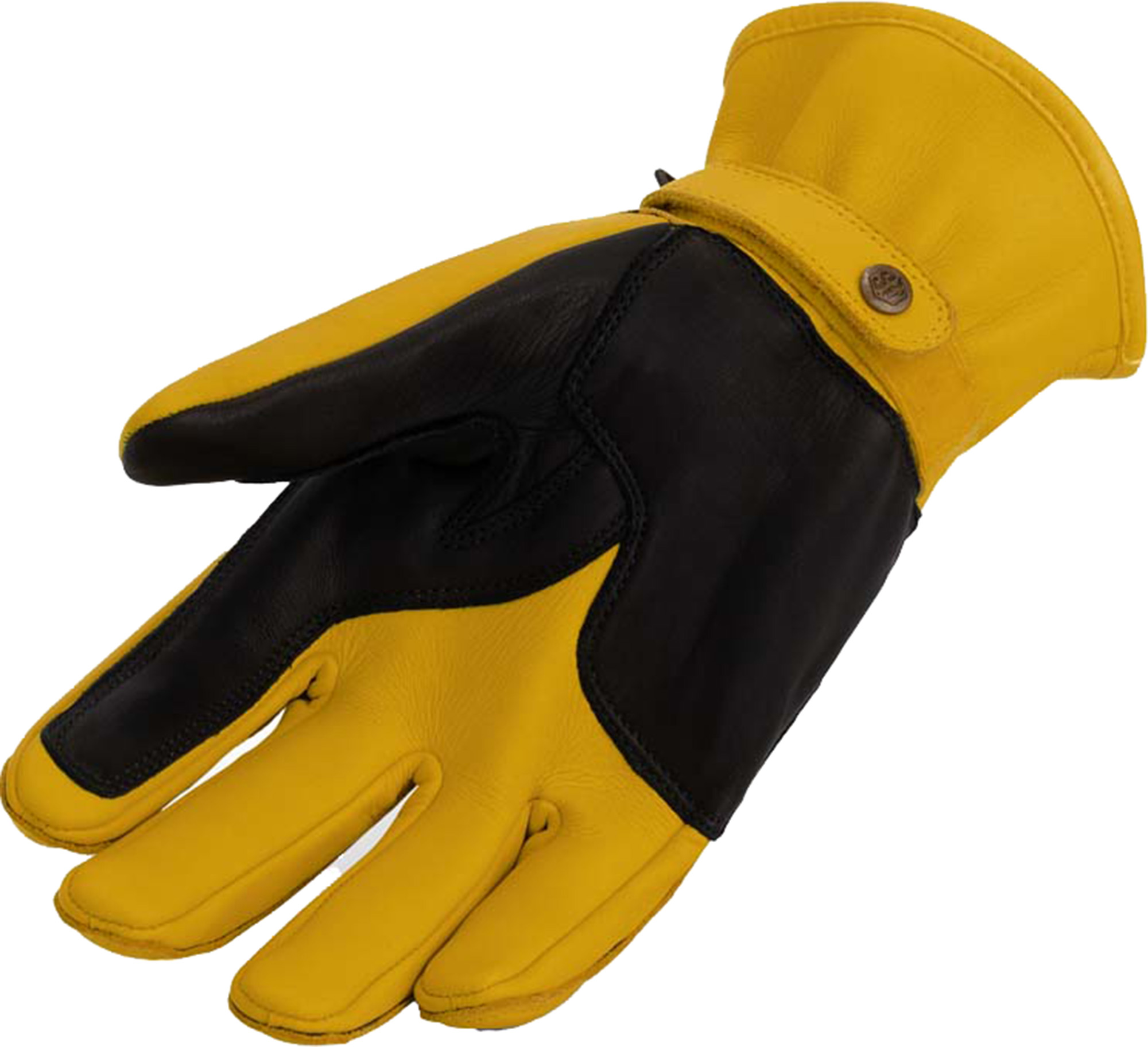Rusty Stitches Johnny V2 Gants de moto jaune S Figure 3