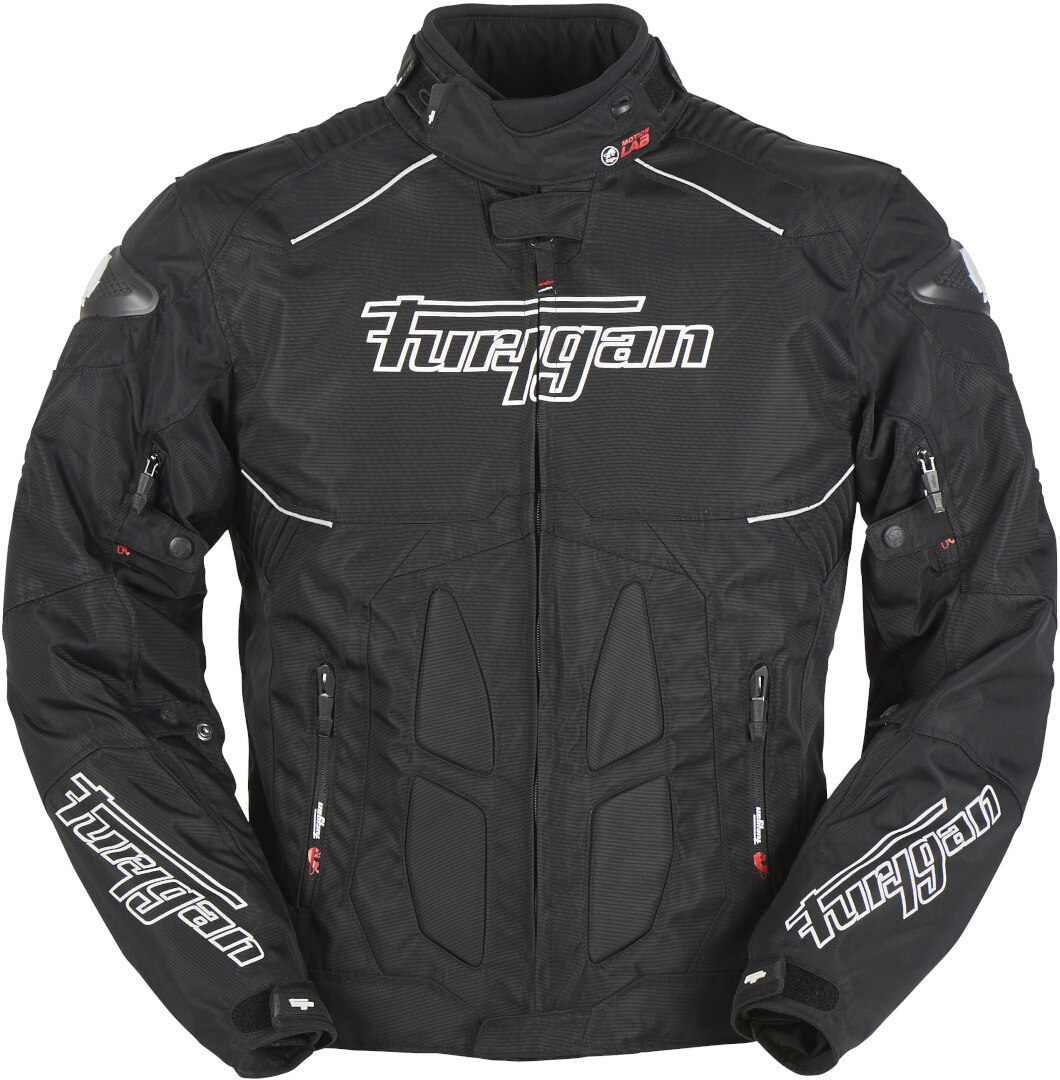 Furygan Titanium Motorcycle Textile Jacket black/white 4XL Figure 1
