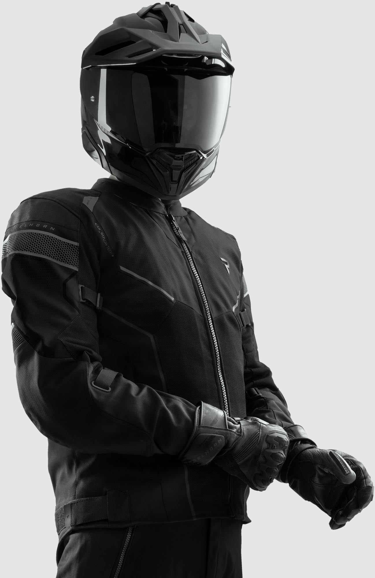 Rebelhorn Hiflow 5 waterproof Motorcycle Textile Jacket black 4XL Figure 15