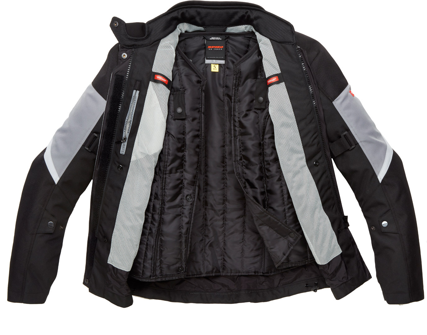 Spidi Traveler 2 Jachetă textilă pentru motociclete pentru doamne Negru/gri XXL Figura 3