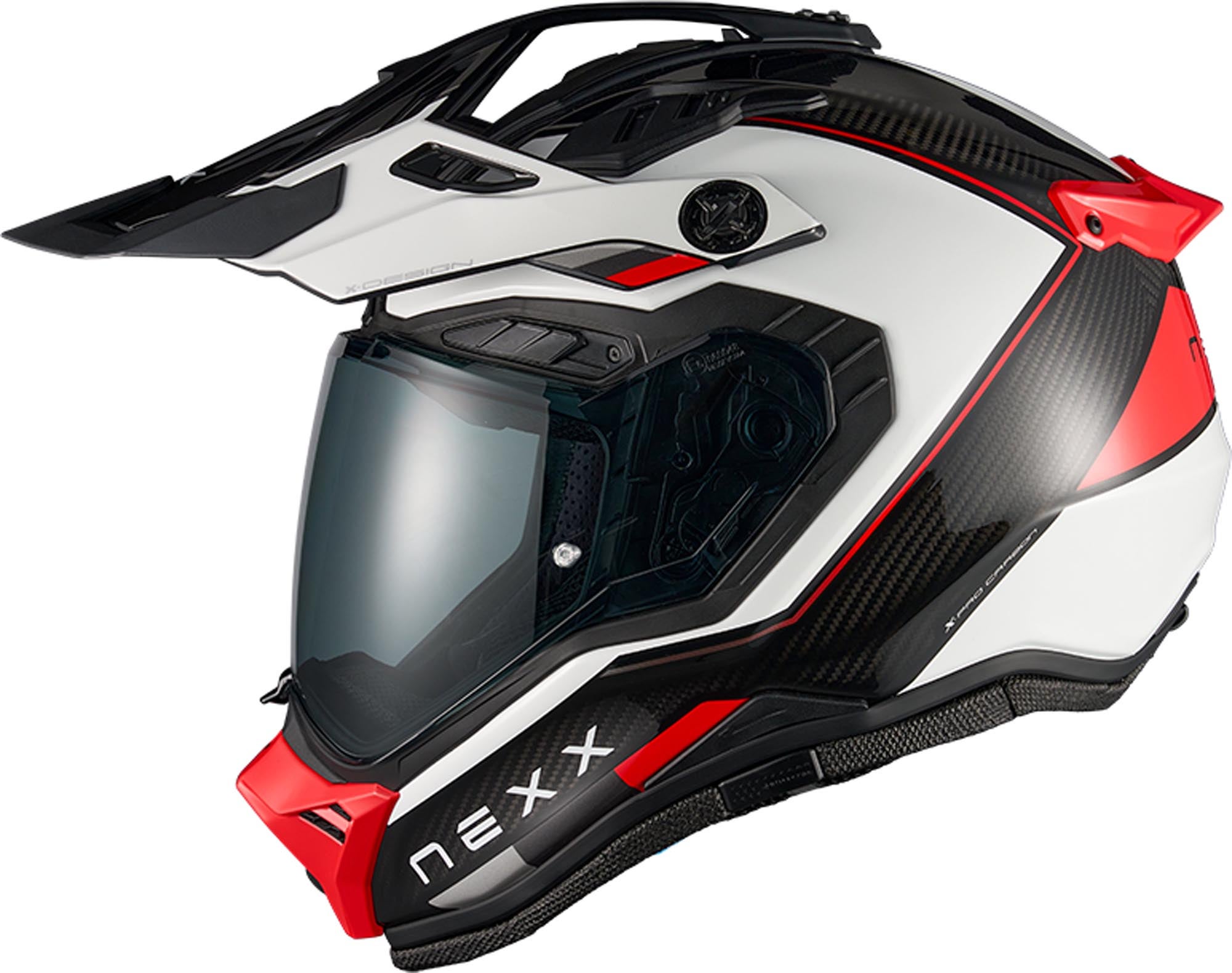 Nexx X.Rally Raid Carbon Enduro Helm schwarz/weiß/rot XL (61/62) Abbildung 3