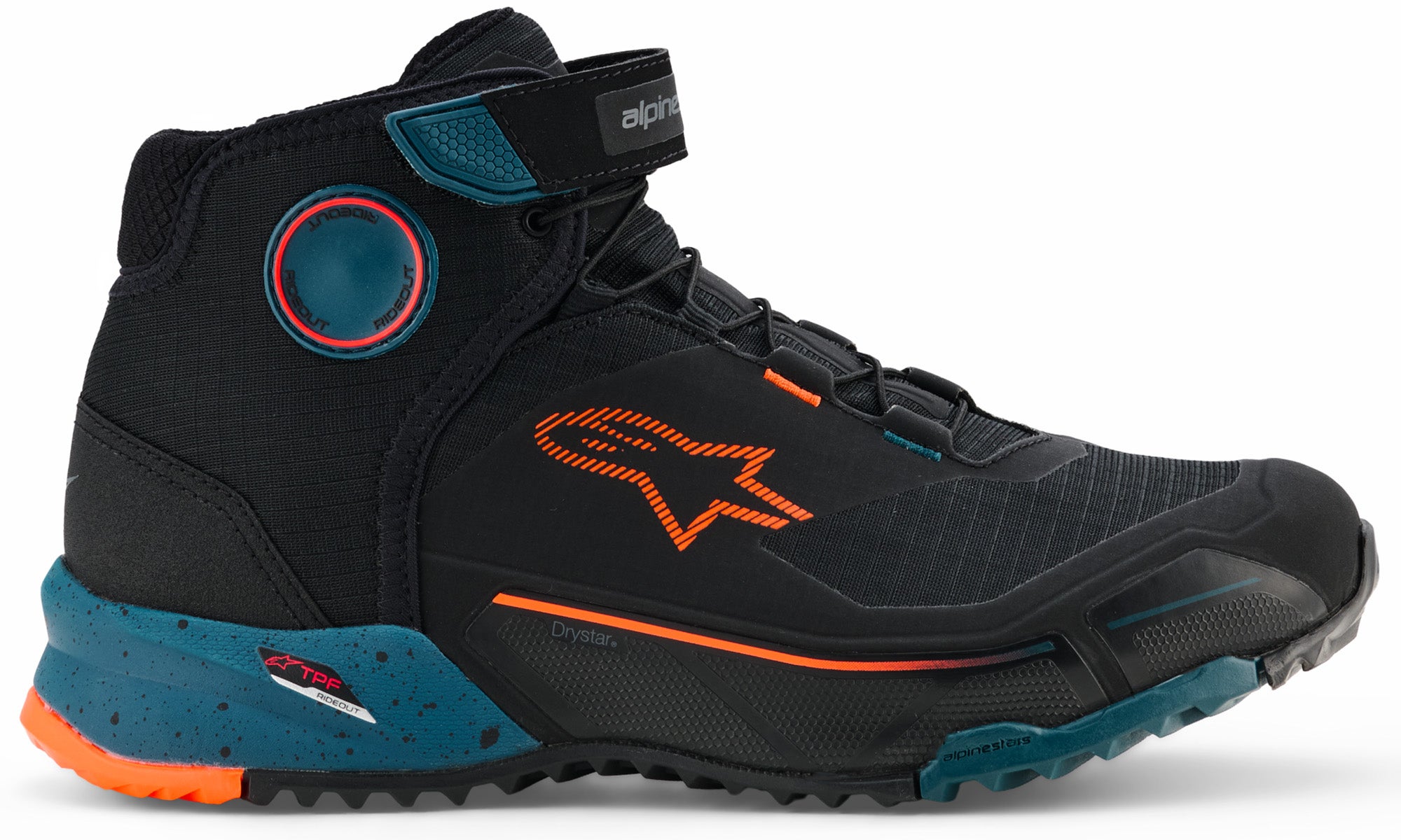 Side view of Alpinestars CR-X Drystar Motorcycle Shoes