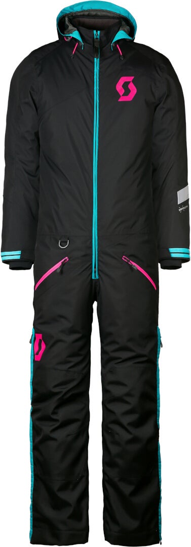 Scott DS Dryo Junior Uma peça jovem snowmobile terno preto/rosa XL Figura 1