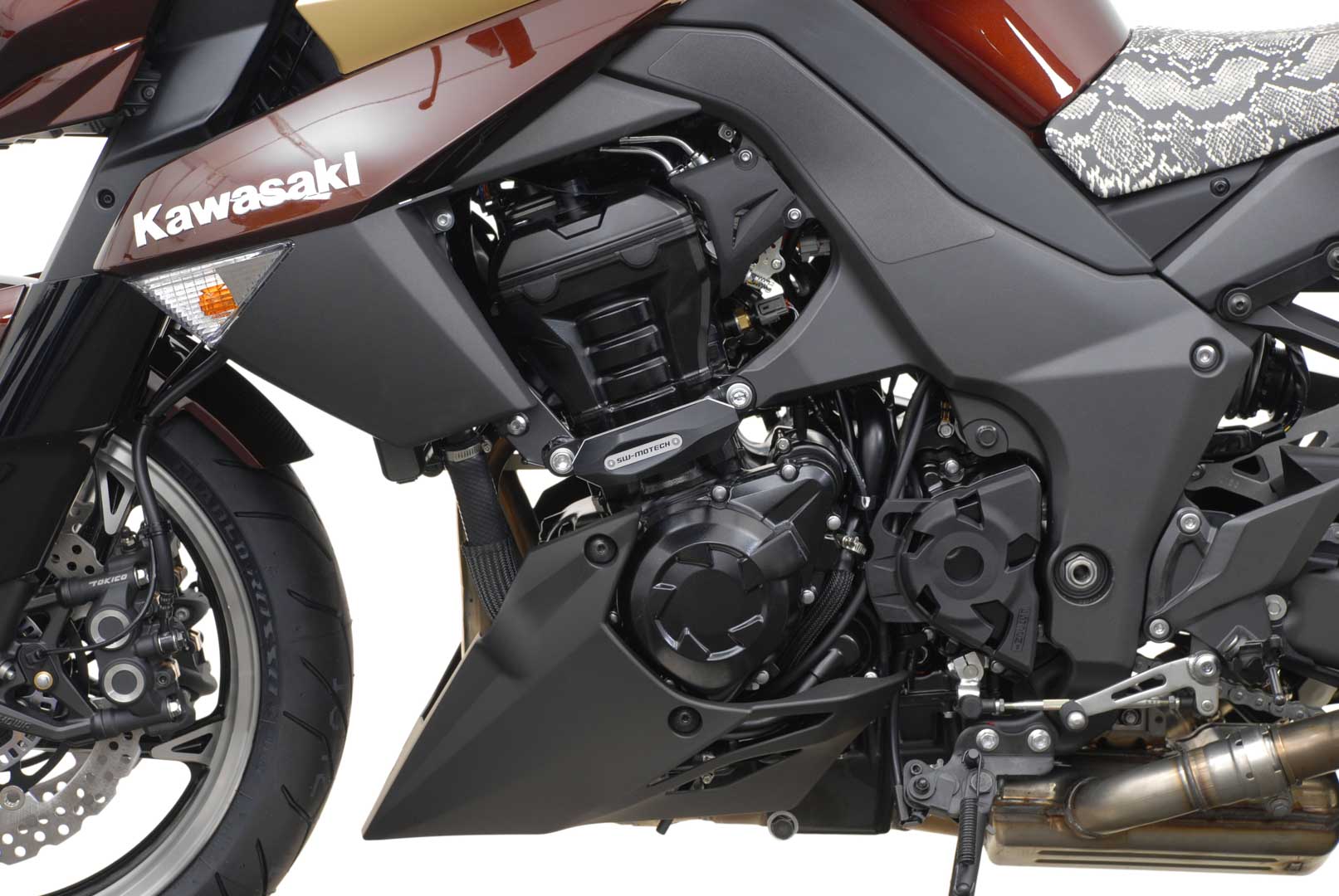 Kit deslizante SW-Motech Frame - Preto. Kawasaki Z 1000 (10-). Figura 3