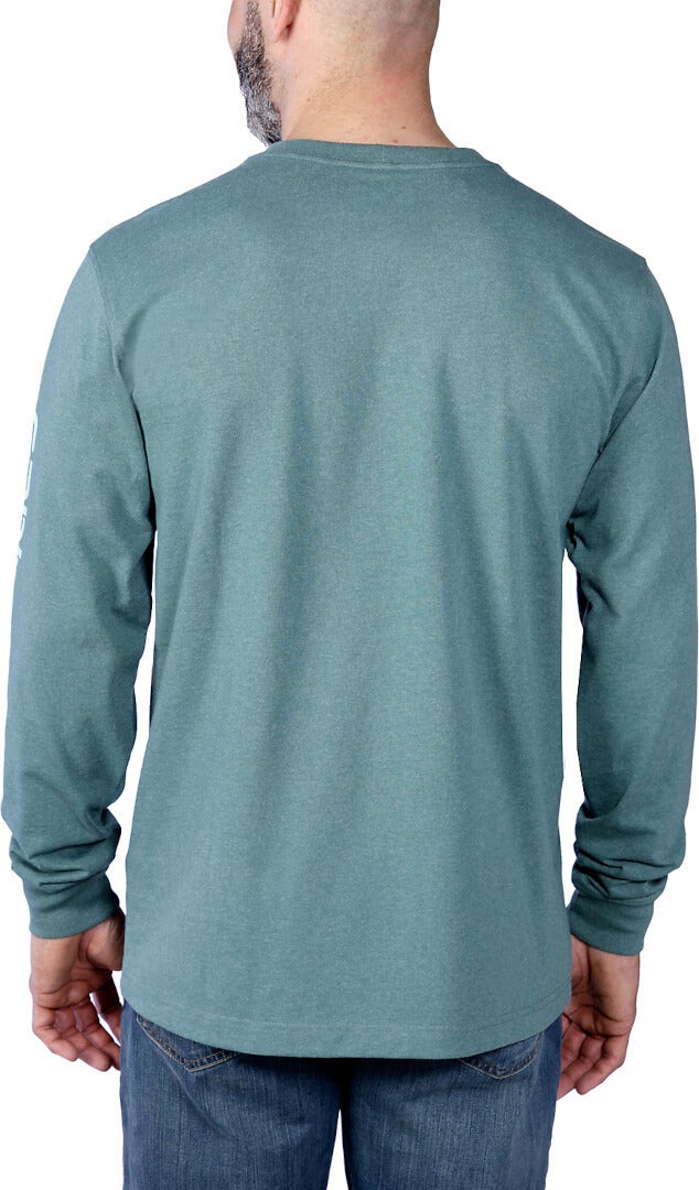 Carhartt Logo Longsleeve turchese XXL Figura 5