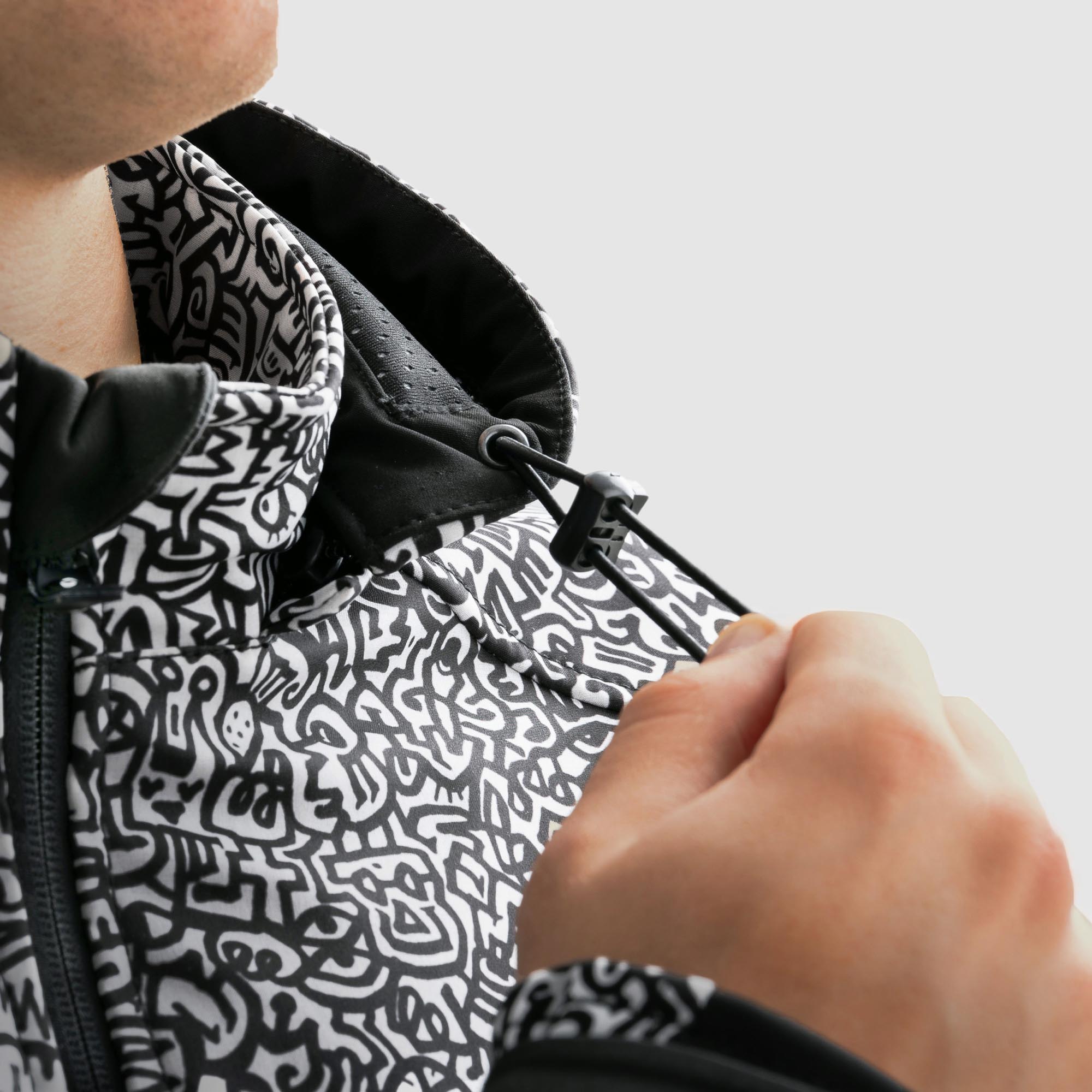 Rebelhorn Slash Softshell waterproof Motorcycle Textile Jacket black/white 5XL Figure 8