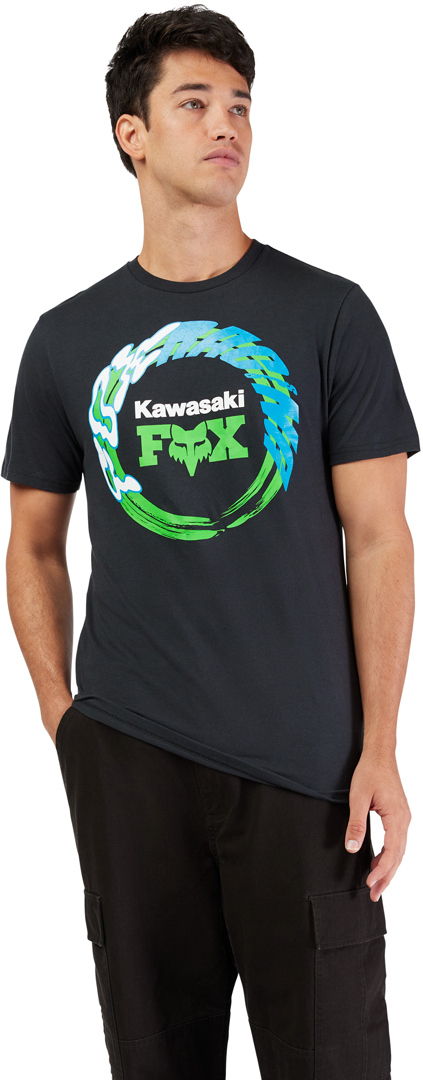 FOX Kawasaki Triko černá XXL Obrázek 4
