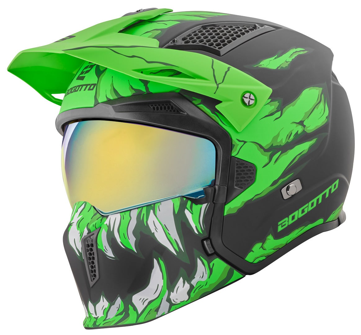 Bogotto Radic Skulash Casque Vert/Noir S Figure 7